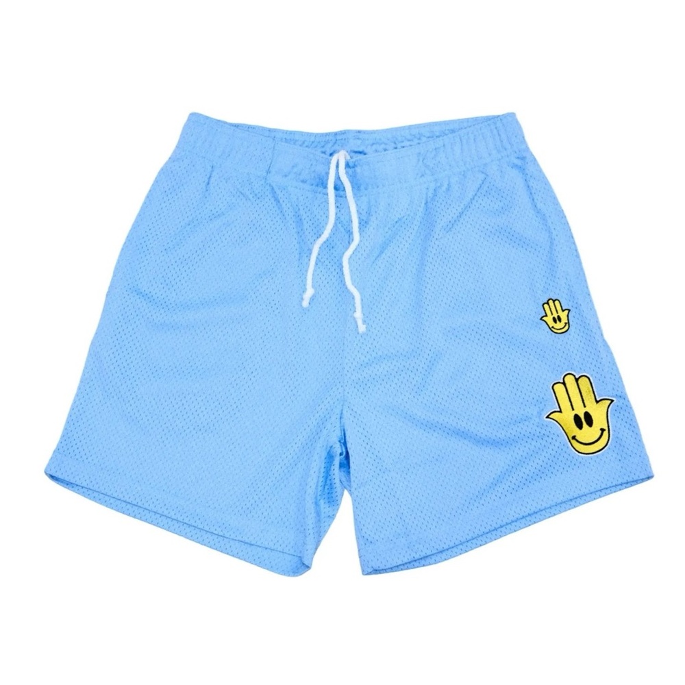 Hamsa Club SMILEY HAMSA SHORTS (CAROLINA BLUE)